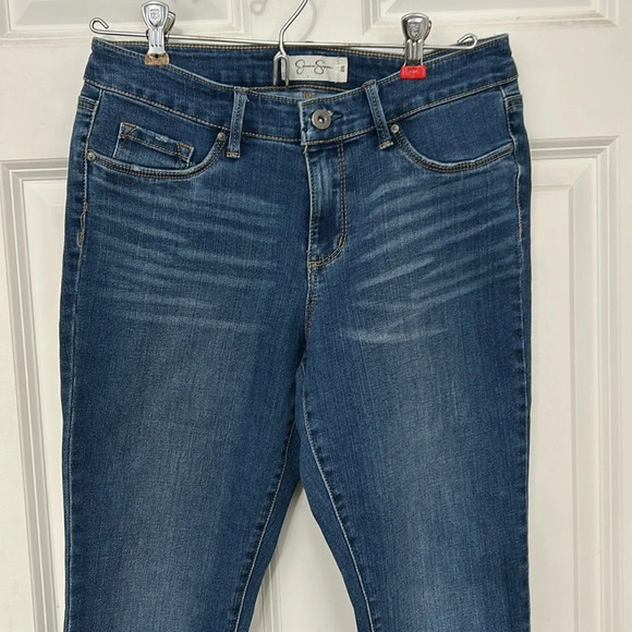 Jessica Simpson Kiss Me super skinny Jeans dark wash blue size 28 - Picture 3 of 7